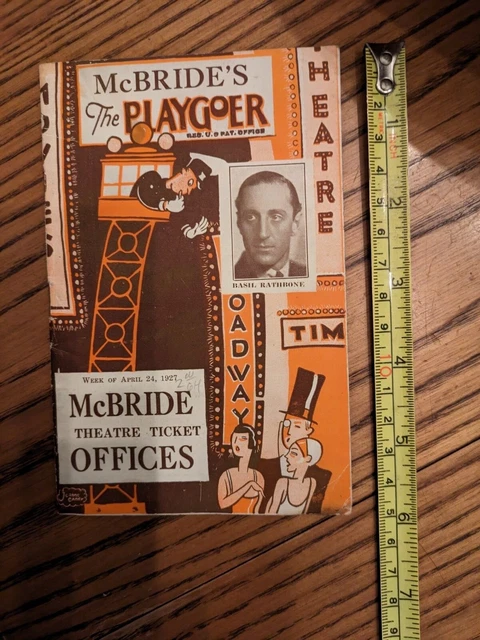 McBride's Playgoer Broadway listings April 1927 24 pages good condition