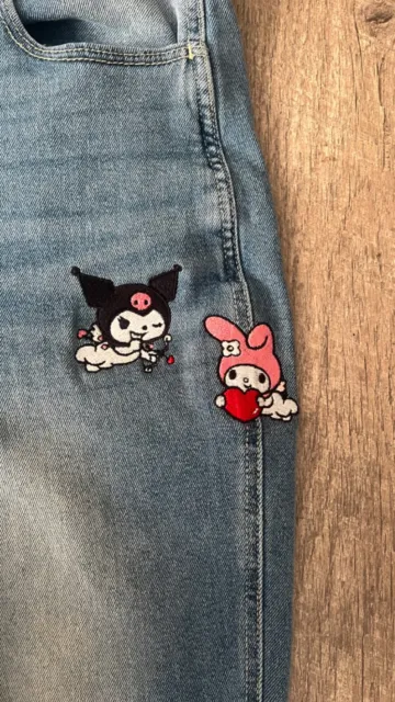 Custom Hello Kitty Hollister jeans women