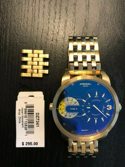 Stainless Steel Dz7341 Diesel Diesel Big Daddy Chronograph Blue