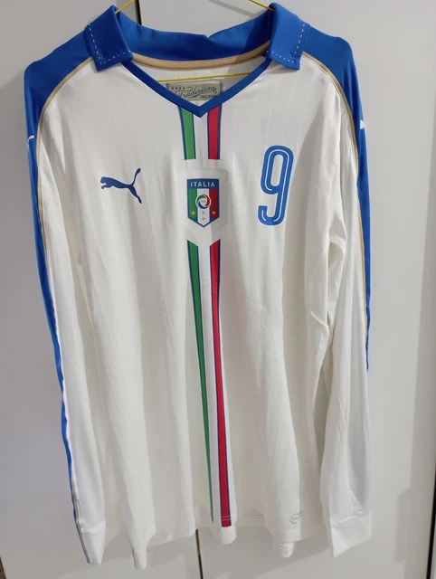 Maillot Italie Vintage Legea - Candreva #7 Match Worn - Taille L - Rare