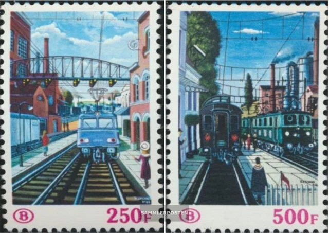 Belgique EP383-EP384 (complète edition) neuf avec gomme originale 1985 chemins d