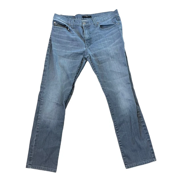 Fidelity Denim Mens Impala Jeans Size 36x29 Straight Grey River Dark