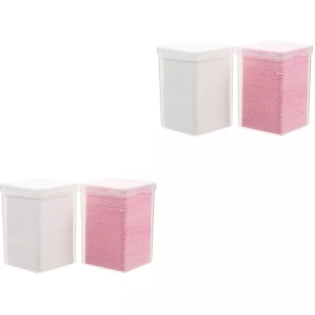 4 cajas paños para uñas sin pelusa paños de extensión de pestañas paños adhesivos
