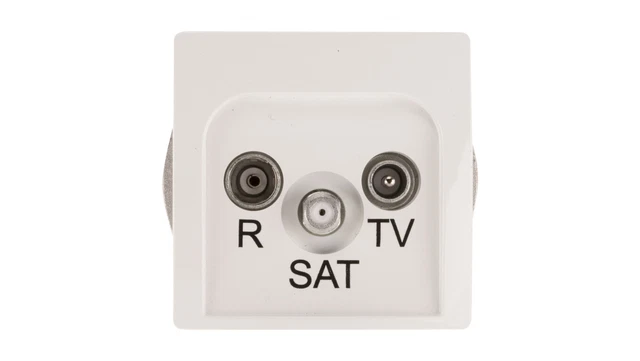 Câble Antenne RG-6 G-Tech 50 M - Blanc, Double Blindage, Pour TV Numérique Et Satellite 4K