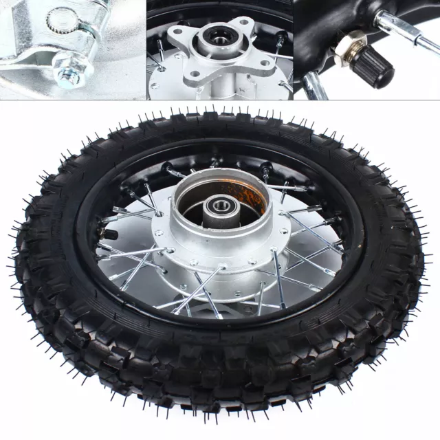 10'' Rear Wheel Rim Tire Assembly For Dirt Bike CRF50 DRZ70 PW50 50cc-110cc