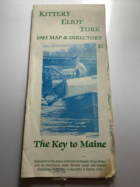 1985 Vintage St. Map Of Maine And It’s Suburbs￼ stmap ab9