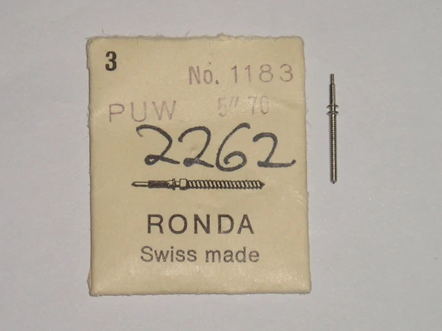 Tige De Remontoir PUW Pour Calibres 460 à 464 Et 1460 à 1464 - NOS (neuf De Stock)