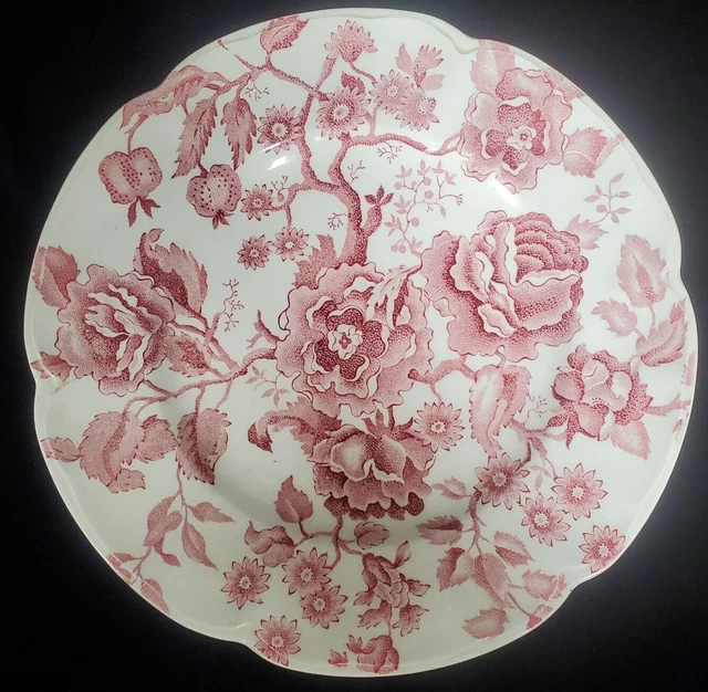 JOHNSON BROS ENGLISH Chippendale Red Dinner plate Replacement 10