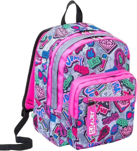 Zaino Scuola Seven Estensibile - Doppio Scomparto Per Elementari E Tempo Libero Bambine - Foto 3