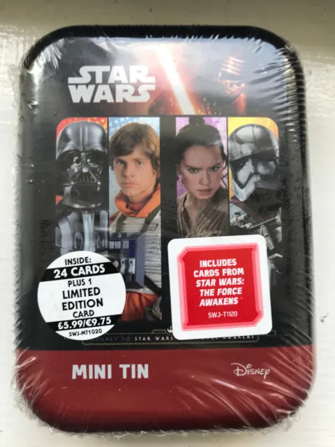 Topps Journey To Star Wars The Force Awakens Mini Tin Sealed Ltd Edition Card