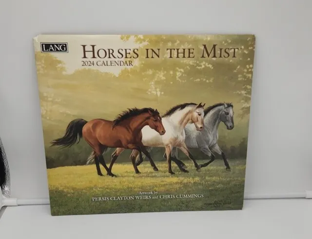 Horses in the Mist 2024 Wall Calendar (Calendar) Lang New