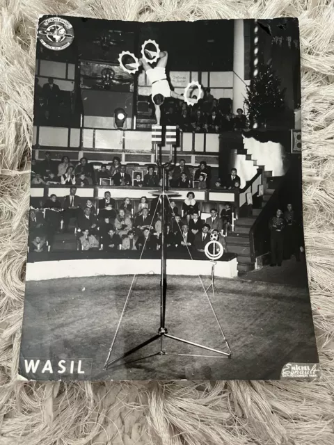 Cirque D’Hiver Bouglione Juggling Acrobat Large Vintage Photograph