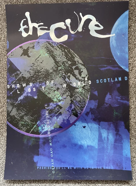 The Cure - Official Shows Of Lost World Tour Foil Poster Glasgow OVO Hydro 2022 The Cure - Official Shows Of Lost World Tour Foil Poster Glasgow OVO Hydro 2022