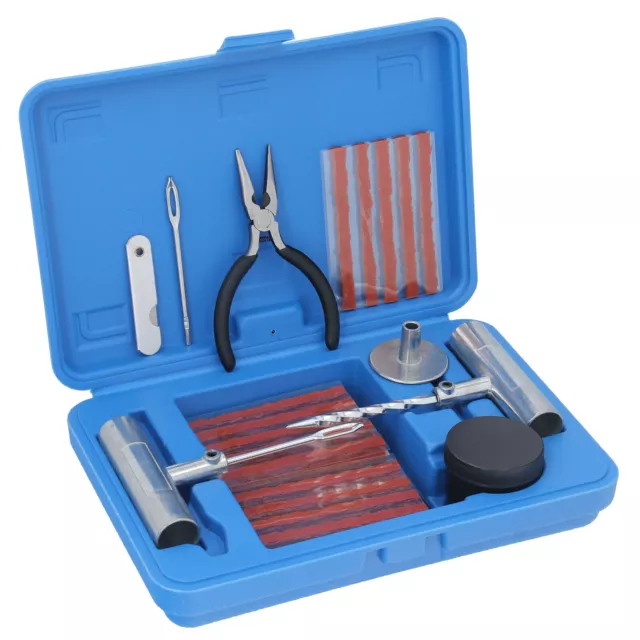 Kit de réparation de pneus de crevaison pneus de voiture avec pinces 47 pièces