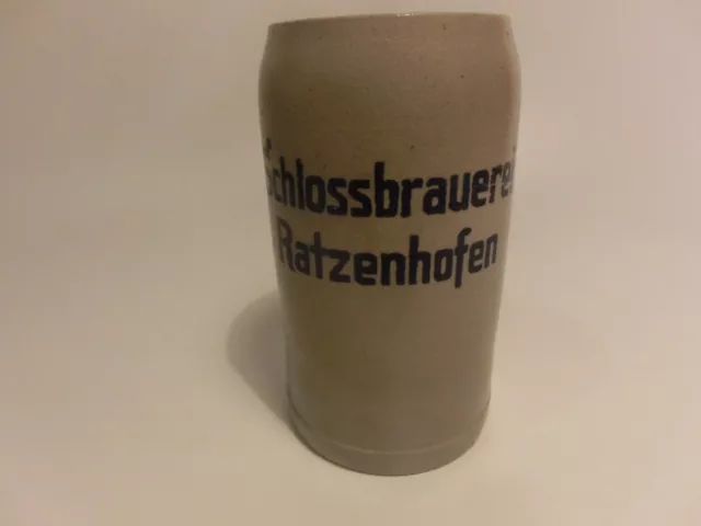 alter 1l Bierkrug Schlossbrauerei Ratzenhofen