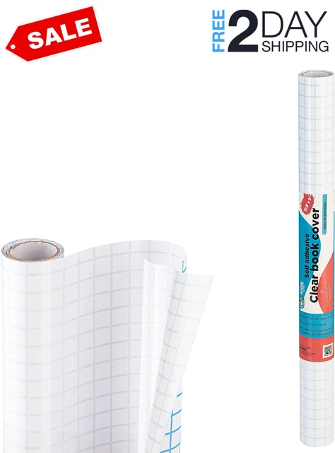 Clear Contact Paper, Transparent Self Adhesive Book and Textbook Covers for Pape
