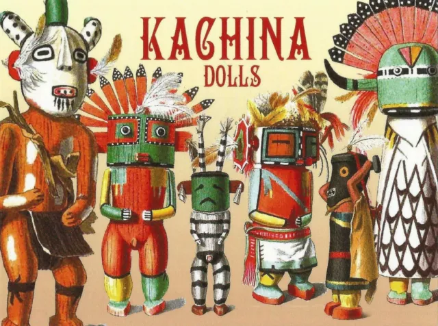 Postcard Arizona Hopi Kachina Dolls MINT Unused