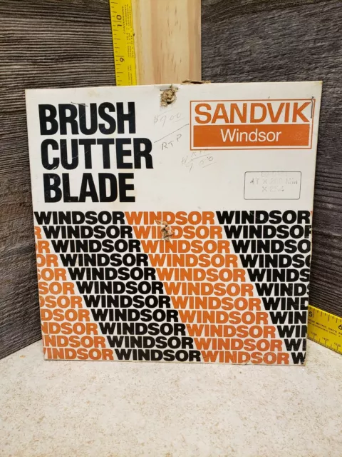 NEW NOS GENUINE Sandvik Brush Cutter Blade Windsor 4T x 200MM