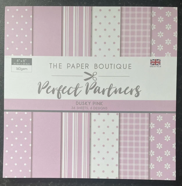 The Paper Boutique Perfect Partners - dunkelrosa 8x8"" Papierblock