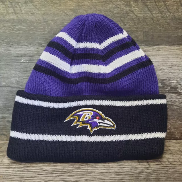 Baltimore Ravens Purple & Black Adult One Size Beanie NFL Football Game Day MNF