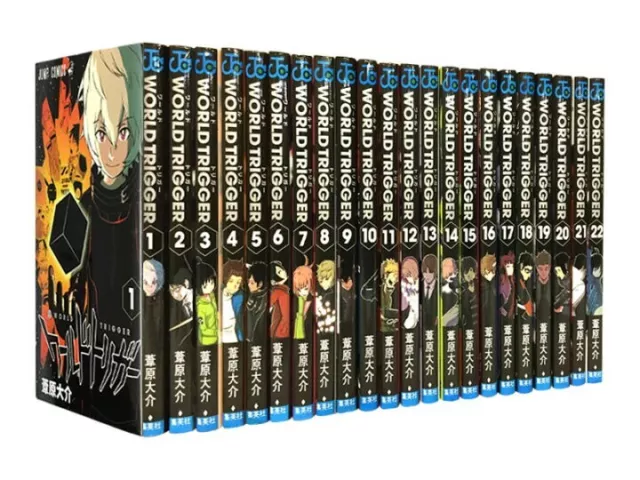 USED World Trigger Vol.1-23+24+Official Data Book 25 Set Japanese Manga