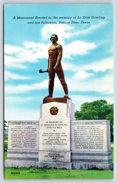 SABINE PASS TEXAS CIVIL War Battle Field Monument Dick Dowling SABINE PASS TEXAS CIVIL War Battle Field Monument Dick Dowling