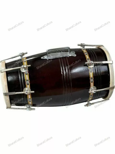 Traditional Indian Musical Instrument Musical Rope Dholak/Dholki With Cover