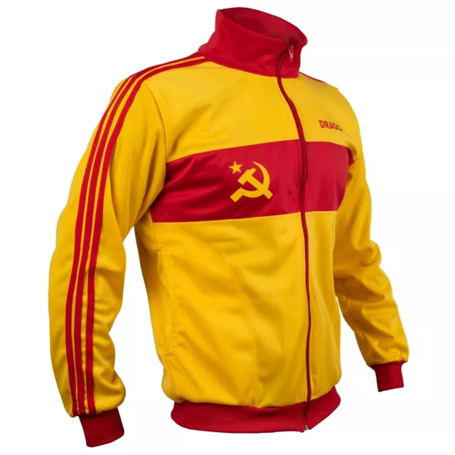 Soviet Unión Cccp Urss Ivan Drago Chaqueta Retro Fútbol Bóxer Hombre Top