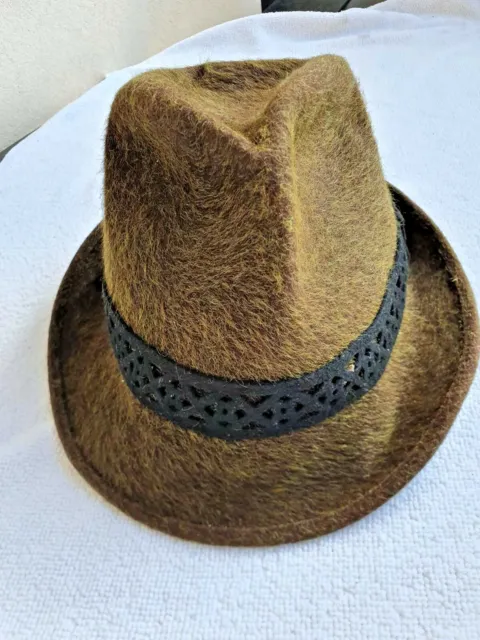 Austrian Trachtenmode green felt hat handmade vintage hat by J.Pichler & Söhne