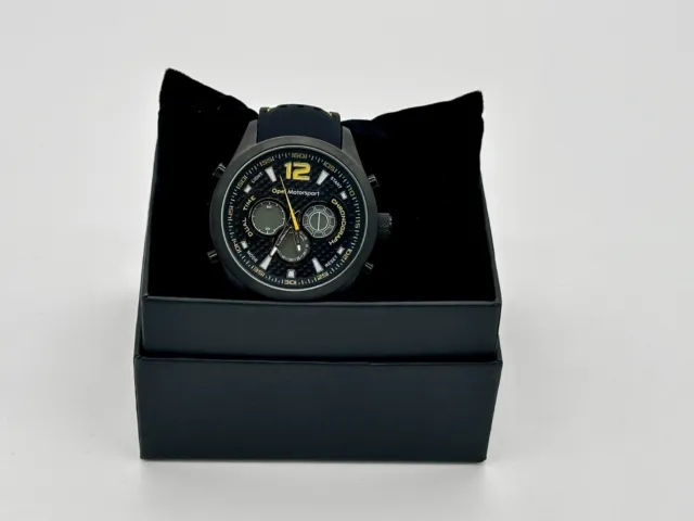Opel Motorsport Uhr  Herrenuhr Armbanduhr in Geschenkverpackung 11045