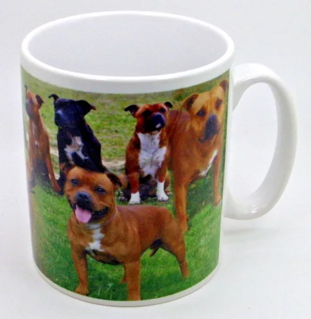 ~ STAFFORDSHIRE BULL TERRIER ~ Collage Mug