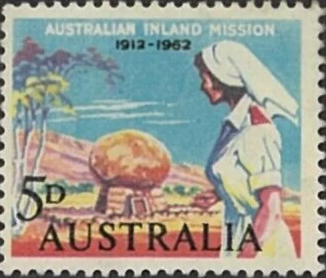 1962 Australian Inland Mission 50th Anniversary MNH 5d - Albert Namatjira Stamp