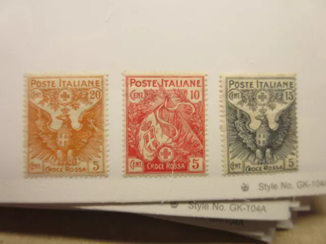 ITALY Scott B1-B3 MINT LIGHTLY HINGED LotIE Cat $47.75