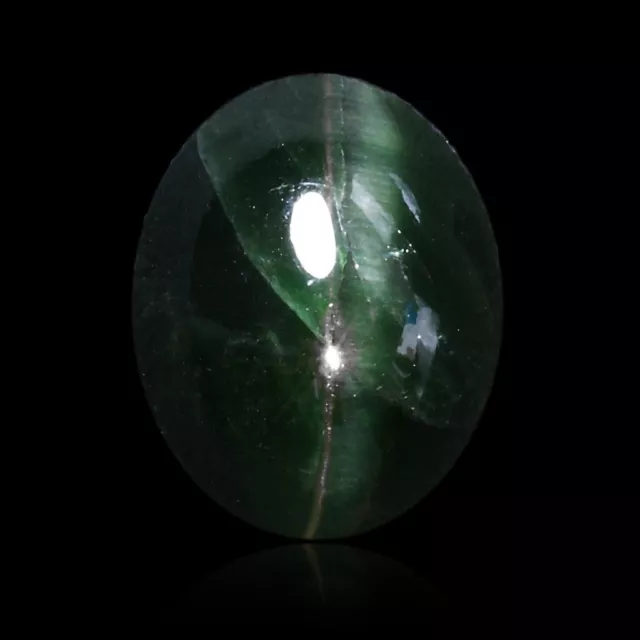 ★☆ APATITE OEIL-DE-CHAT 8,50 CT d'Inde - 12 mm - GEM-BC1155 ☆★