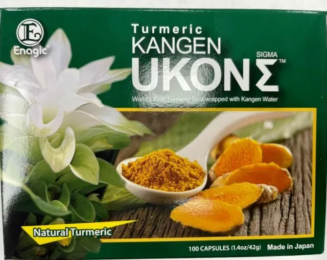 Pack of 4 Enagic Turmeric Kangen Ukon Organic Multivitamins Veg Cap - 100...