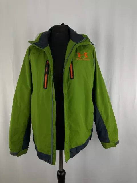 Mens Under Armour Gore-tex Windbreaker watrerproof coat jacket Green Nylon 40-42