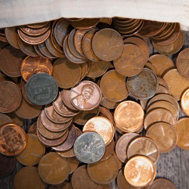 500 Wheat Cent Bag (1909-1958) TRULY UNSEARCHED + SEEDED