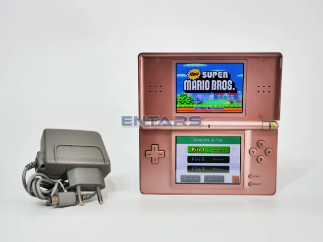 Nintendo Ds Lite 200 Giochi Console Rosa + Caricatore