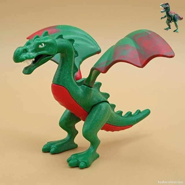 Playmobil USA 3345 – Dragon Vert Avec Chevalier Et Princesse – Boîte Neuve 2001