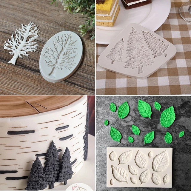 Stampo fondente silicone cioccolato Sugarcraft decorazione torta stampo foglie forma albero