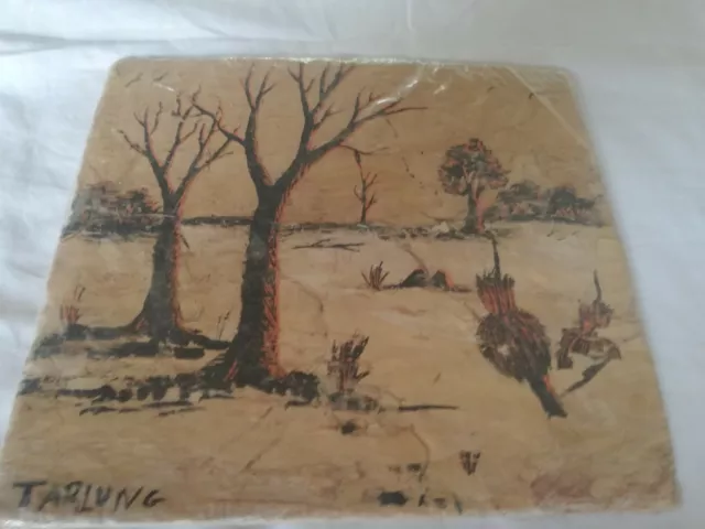 Vintage Aboriginal Bark Painting