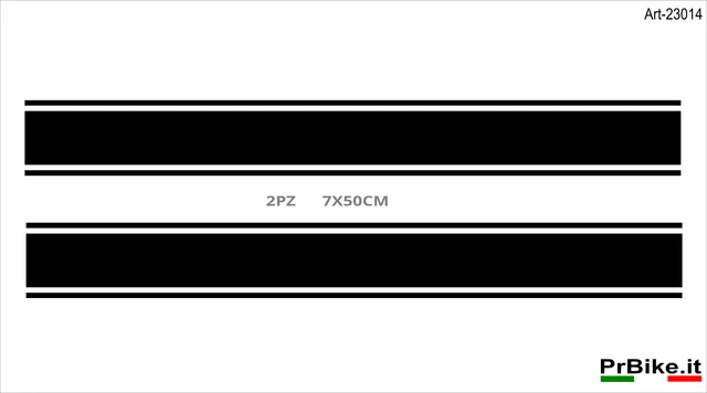 2pz fasce adesive 7x50cm adesivi serbatorio carene parafango Art-23014