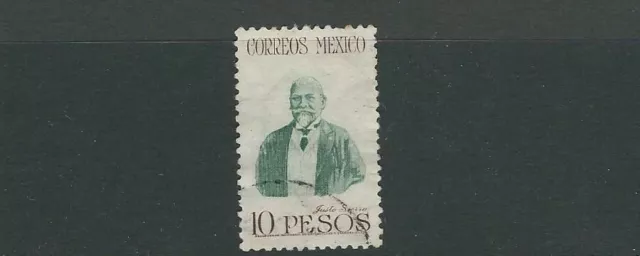 MEXICO 1947 JUSTO SIERRA (Scott 828 10 pesos) VF USED