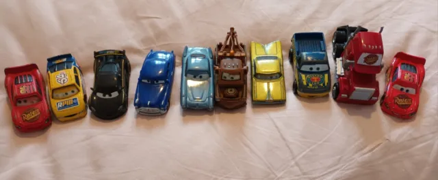 cars toys pixar disney diecast bundle X10
