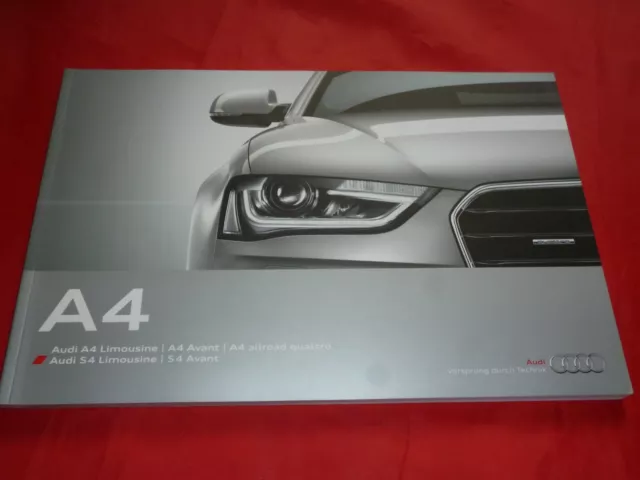 Audi A4 S4 B8 Front Sedan 1.8 TFSI - 3.0 TDI quattro brochure 2012