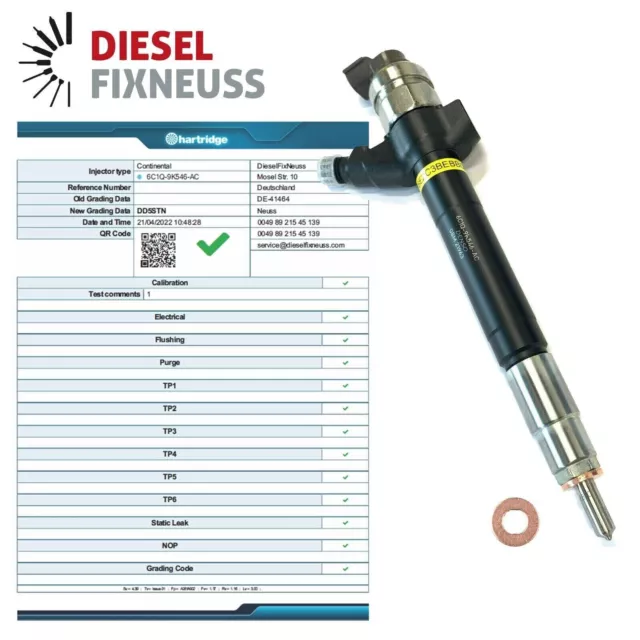 Injector 6C1Q-9K546-AC Injector Ford Transit 2.2 TDCI Peugeot Boxer