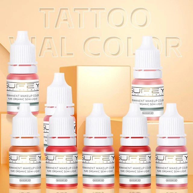 3ml Tattoo Ink Nano Pigment Milkly Colors For Semi Make Gaud Up Permanent M8I9
