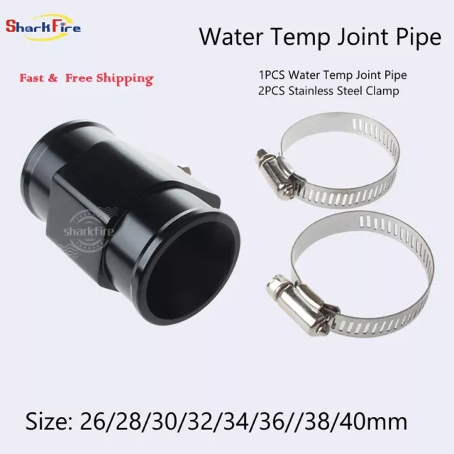 26-40mm Car Water Temp Temperature Joint Pipe Sensor Gauge Radiator Hose Adapter