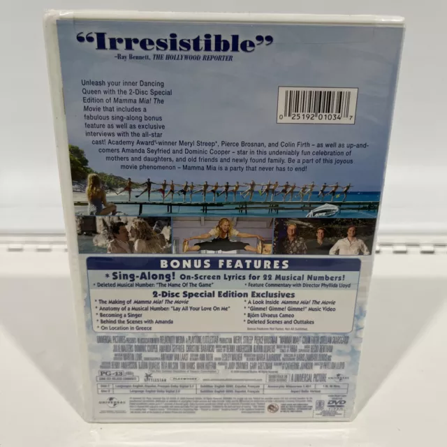 Mamma Mia DVD | Brand New Sealed Special Edition Widescreen 🍀Buy 2 Get 1 Free🍀 2
