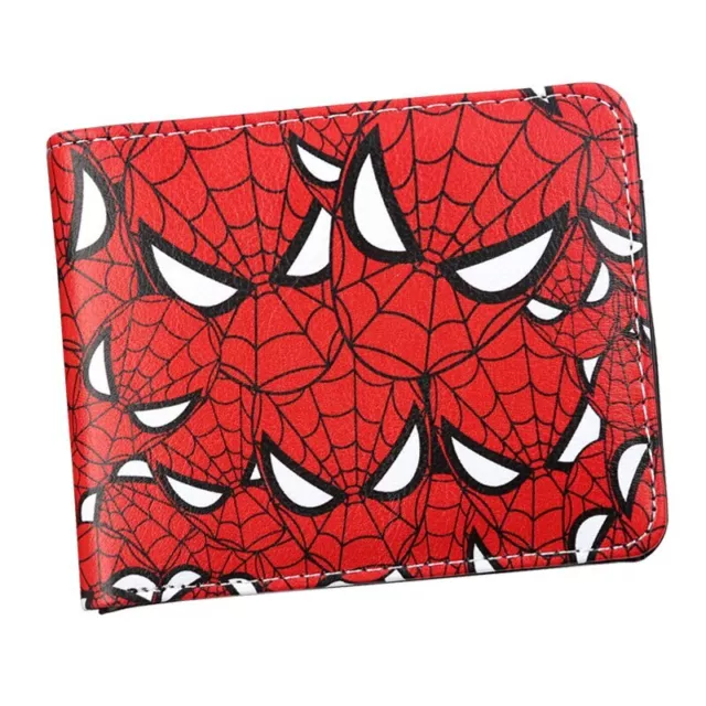 Comics Spider-Man Bifold Wallet Pu Leather Short Purse Gift